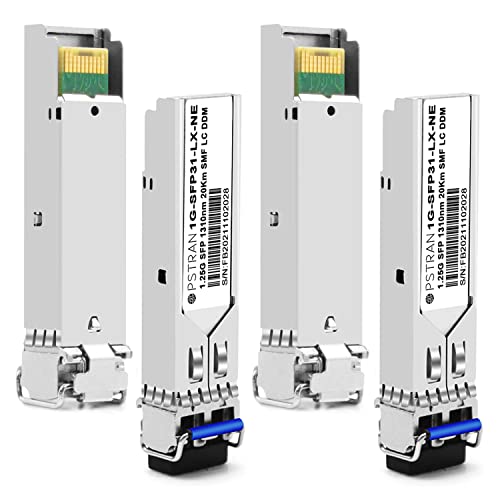 Image of 1000BASE-LX /LH SFP Optical Transceiver Module Compatible with Netgear AGM732F 1G SFP 1310nm 10km /20km DDM Duplex LC SMF 4 Pack