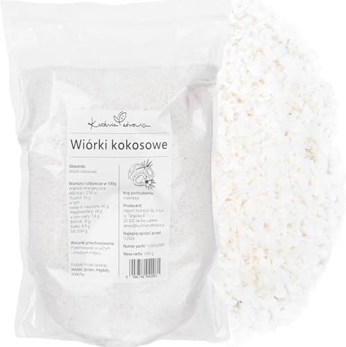 Noix De Coco Râpée Naturelle 500g – Fines Et Aromatiques – Idéales Pour Pâtisserie, Desserts, Smoothies Et Cuisine Maison – Sans Additifs – Kuchnia...