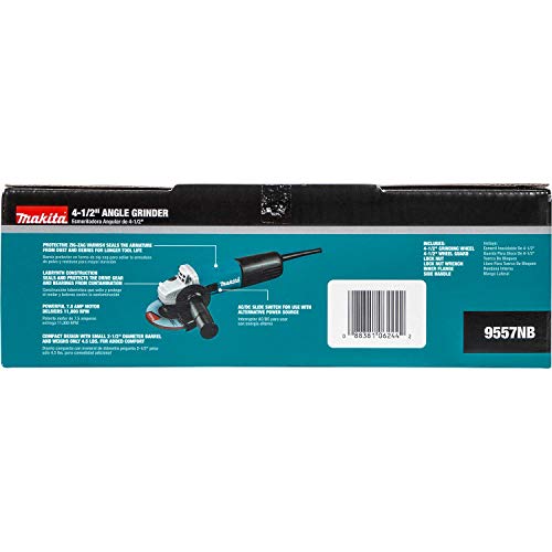 Makita 9557Nb 4-1/2" Angle Grinder, With Ac/Dc Switch, Teal #TOP4