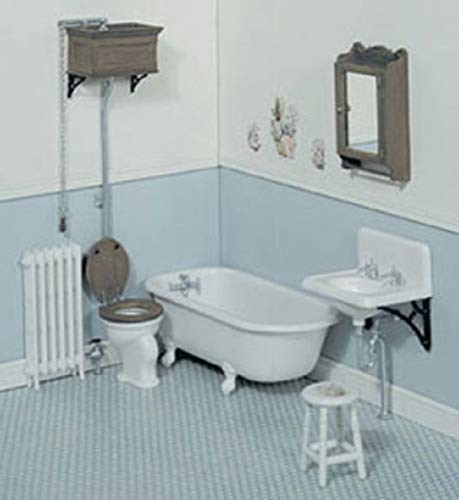 Meuble Chrysnbon F-230 kit salle de bains miniature de poupée victorienne