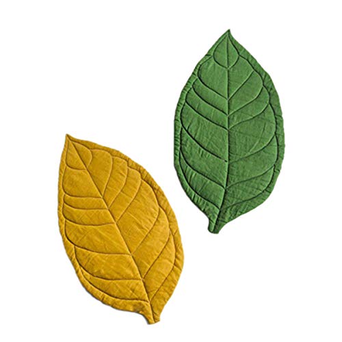 Yunnyp Kinder Vloermat Bladvorm Baby Speelkleed Zacht Katoen Kruiptapijt Babykamer Inrichting - Afbeelding 8