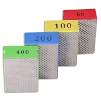 4PCS Diamant-Hand polier pads, 60# 100# 200# 400# Grit Schleif block Glass chl eifer für Fliesenstein Trimmen Entgraten