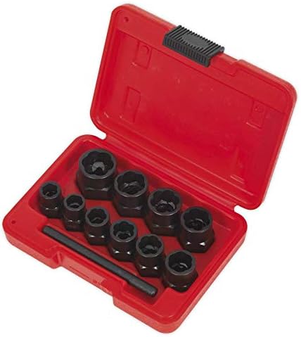 Sealey Ak8184 Bolt Extractor Set 11Pc 3/8In Sq Drive Or Spanner, Multi-colour, 3/8" - Image 3