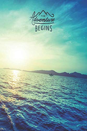 The Adventure Begins: Travel Journal, Diary, Notebook (110 Pages, Blank, 6 x 9)
