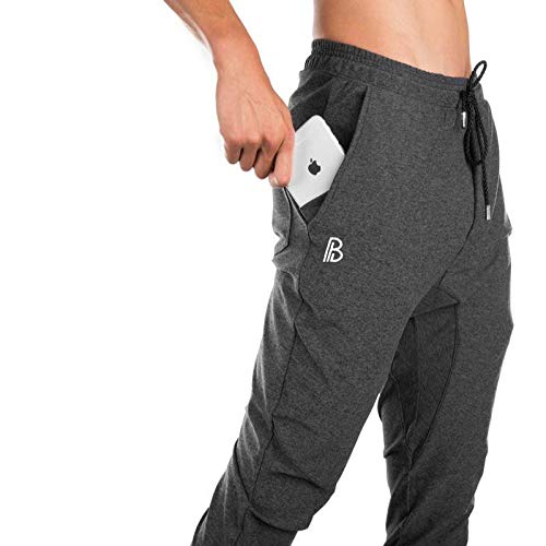 Pantalones de Jogging para Hombres, con Bolsillos con cordón Pantalones de Entrenamiento para Correr Algodón Suave Patchwork Pantalones de Fitness de Estiramiento Alto Large