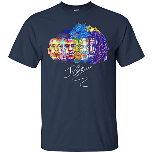 Evolution of J Cole Shirt (Unisex T-Shirt;Navy;M) Evolution of J Cole Shirt (Unisex T-Shirt;Navy;M)