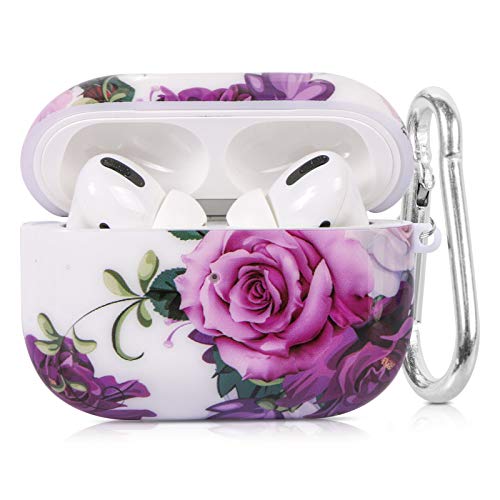 ROLEES Airpods Pro�P�[�X ���킢��Airpod Pro�A�N�Z�T���[ �ی�n�[�h�P�[�X�J�o�[�|�[�^�u��&�ϏՌ� ���f�B�[�X �K�[���Y �����Y �L�[�`�F�[��/�����h�~�X�g���b�v�t�� Apple Airpods Pro�[�d�P�[�X(���b�h���[�Y)