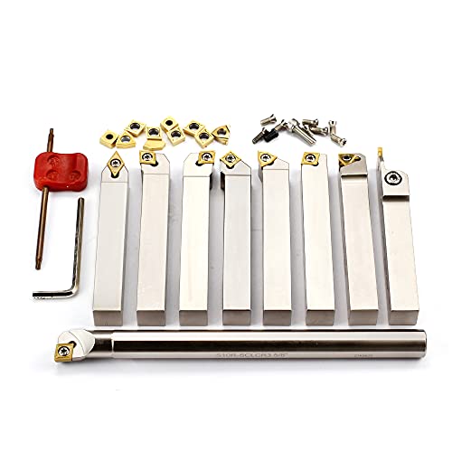 OSCARBIDE 5/8" Shank 9 pcs Nickel Plated Metal Lathe Tool & Boring Set by OSCARBIDE - Image 3