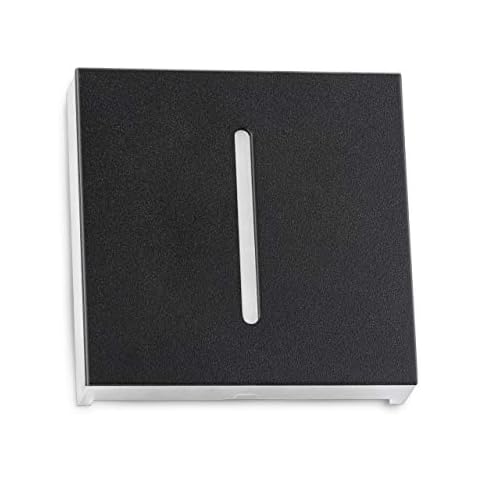 LEDANDO LED Stufenbeleuchtung STRIPE Anthrazit - Eckig für Einbau in Unterputzdose 68mm Cover