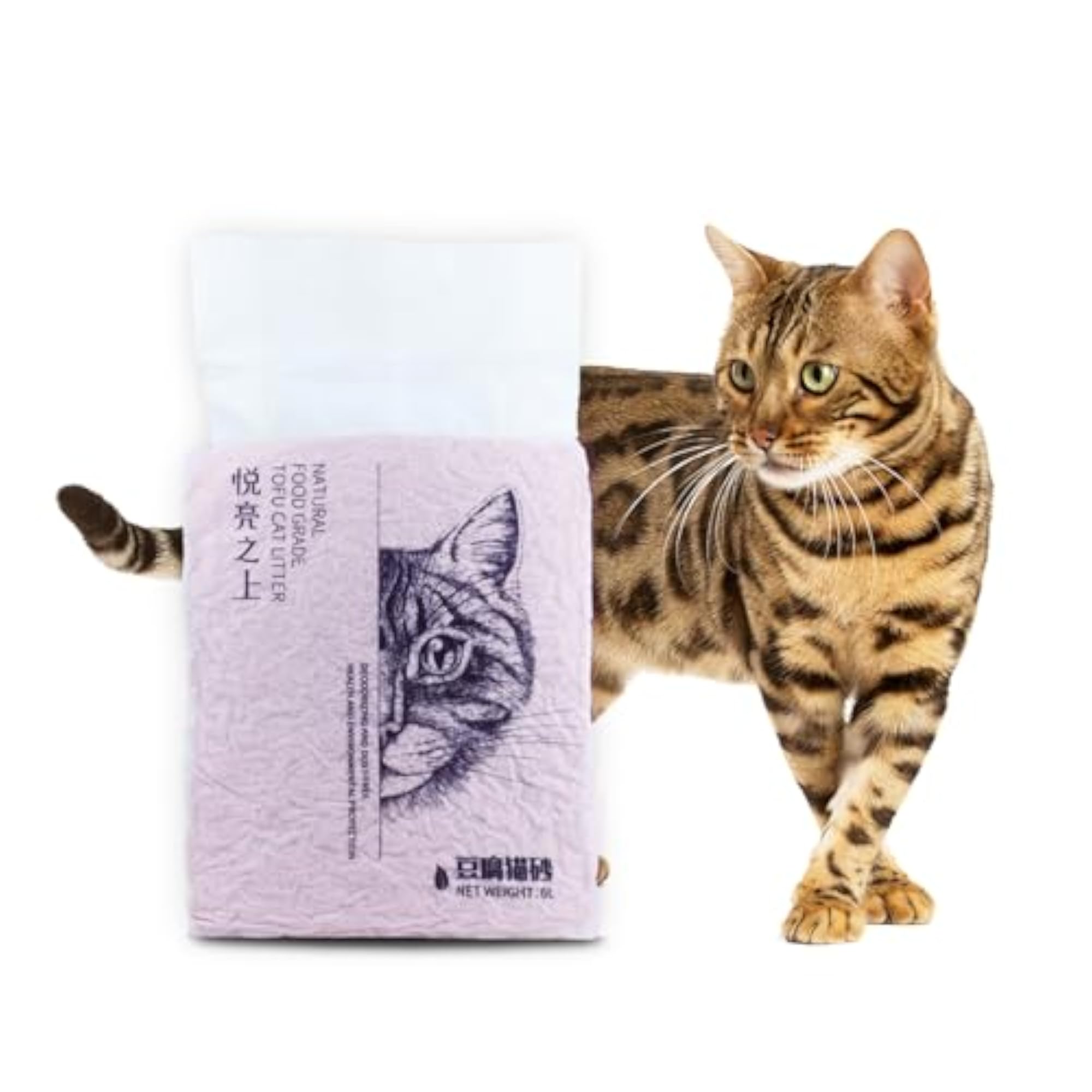 Natural Tofu Cat Litter, Clumping & Flushable, Ultra Absorbent