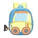 VINBAGGE Nette Kleine Kleinkind Rucksack Kinder Blau Tasche Plüsch Tier Cartoon Mini Kinder Taschen für Baby Mädchen Junge Alter 1-3 Jahre - Wagen