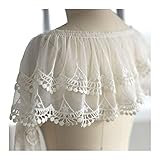 ANWUYANG Huabian Broderie Plissée À Trois Dimensions De 17 Cm De Large, À La Main DIY Décoration De Rideaux De Vêtements, Robe De Mariée Plissée Dentelle