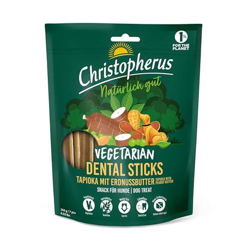 Christopherus Vegetarian - Dental Stick - Tapioka mit Erdnussbutter, 250g