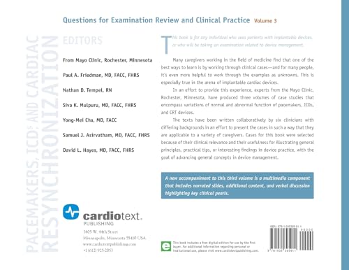 A Case-Based Approach to Pacemakers, ICDs, and Cardiac Resynchronization, Volume 3: Questions for Ex