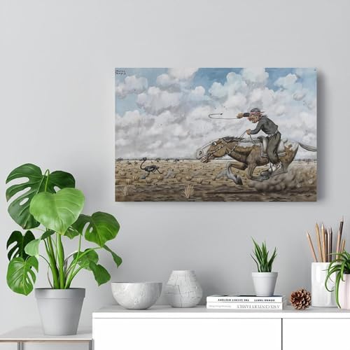 Tableau Florencio Molina Campos Impression Toile d'Art Graphique