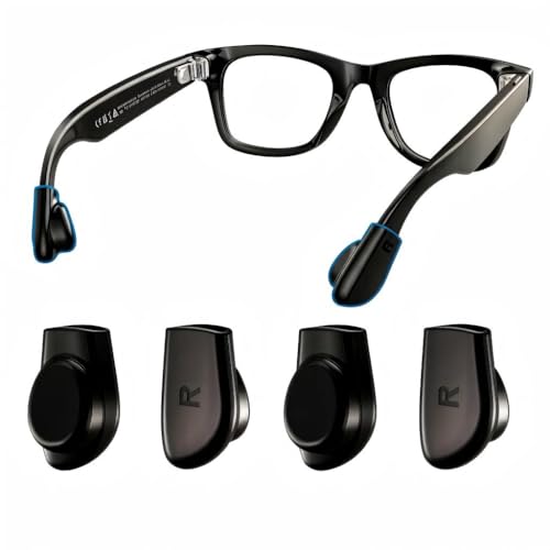 Eyeglass Ear Grip Compatible with Ray-Ban Meta Wayfarer/Skyler/Headliner & Gen 2 Smart Glasses Accessories, Anti-Slip Silicone Elastic Eyeglasses Retainers - Secure Fit for Sports &Daily Wear(2 Pairs)