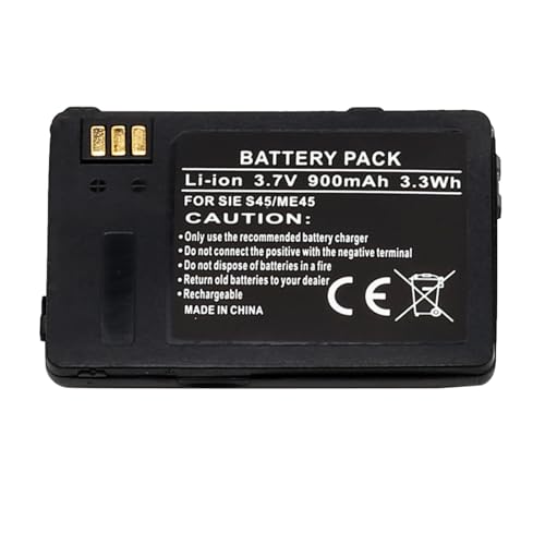 Fayerkar Li-Ion BatterieKompatibel für Handy Smartphone Siemens 3618, 6618, S45, S45i, ME45 Ersatz für V30148-K1310-X185-1 und 900 mAh 3.7 V