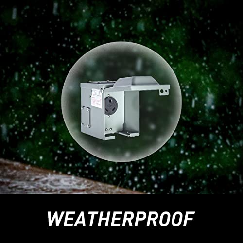 Utsauto 30 Amp Rv Power Outlet Box Enclosed Lockable Weatherproof Outdoor Electrical 125 Volt Receptacle Plug Box Nema Tt-30R Receptacle For Rv Camper Travel Trailer Motorhome Hookup Power #TOP6