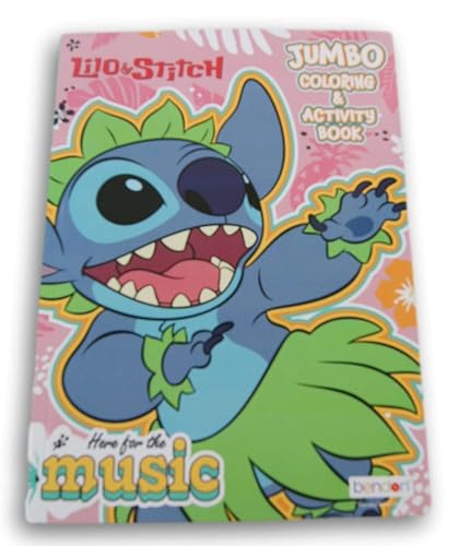 LiloandStitch Here for The Music Coloring and Activity Book - 80 Pages