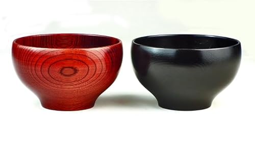 山中漆器 丸椀 茜・神代ペア