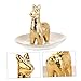 Uonlytech Ceramic Jewelry Dish Tray Adorable Animal Design Necklace Holder Fashionable Storage for Rings Earrings Lipstick Desktop Decor