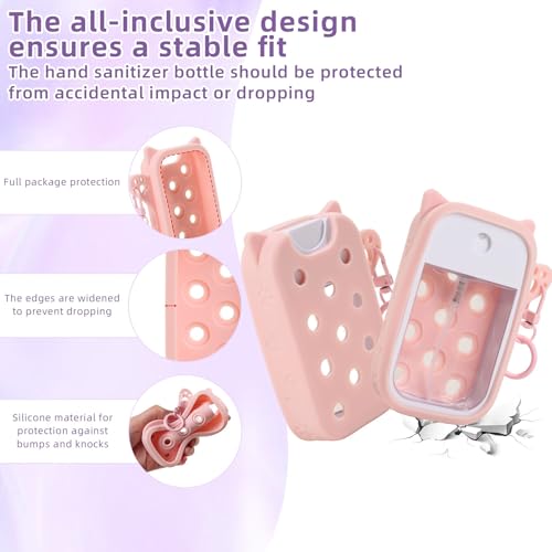 Genérico de Silicona para Spray de Lavado de Manos - Estilo Elegante Ajuste Suave y Cejido,Porta Jabón de Manos de Silicona,para Mujeres Niñas Adolescentes Escolar Viaje Travesía Diaria - imagen 6
