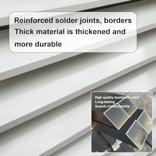 Stylish Weatherproof Aluminum Mini Split AC Cover - Durable Outdoor Heat Pump Protector with Noise Reduction, Flat Design for Shelf & Plant Stand, Functional Accessory