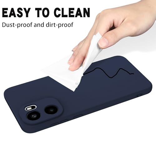 Image of FIRST MART Matte Silicone Back Cover for OnePlus 15R - Blue