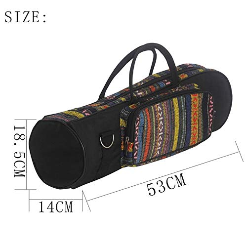 Guitar Parts Trumpet Bag with Soft Cotton Bag Case Double Zippers Lightweight Design for Brass Instrument - (Color: Multi)