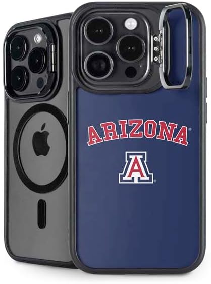 Skinit Kickstand Phone Case Compatible with iPhone 14 Pro - Officially Licensed University of Arizona Primary Logo Blue Design