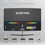 Sceptre New 24-inch Curved Gaming Monitor 1080p up to 180+Hz DisplayPort HDMI 100% sRGB, AMD FreeSync Build-in Speakers Machine Black 2026 (C248B-FWT168 Series) - Image 5