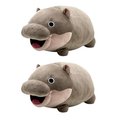 Peluche de hipopótamo | Muñeco de Peluche de hipopótamo bebé | Linda Almohada de Animal Relleno de la Estrella de Las Redes sociales | Figura de Peluche de hipopótamos bebé Recuerdos