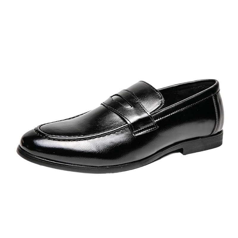 Men's Oxford Shoes Leather Slip-On Pointed Toe Dress Business Classic Tuxedo Formal Wedding Office Fashion Casual Comfortable Brogue