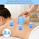 Menibeuty 2Stück Schröpfen für Vakuum Massagegerät, Cellulite Massage, Cellulite Massagegerät, Vakuum Saugnapf für Hals Körper Augen Schröpfen Massage(blau)