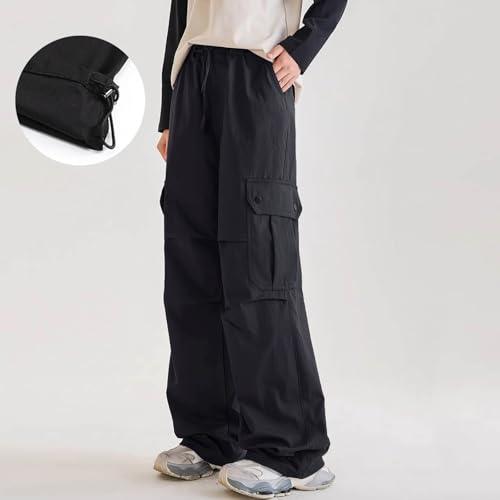 Boys Cargo Pants Casual Solid Color Trouser with Multi Pockets Lounge Elastic Waist School Pants for Boys 5-15 Years2