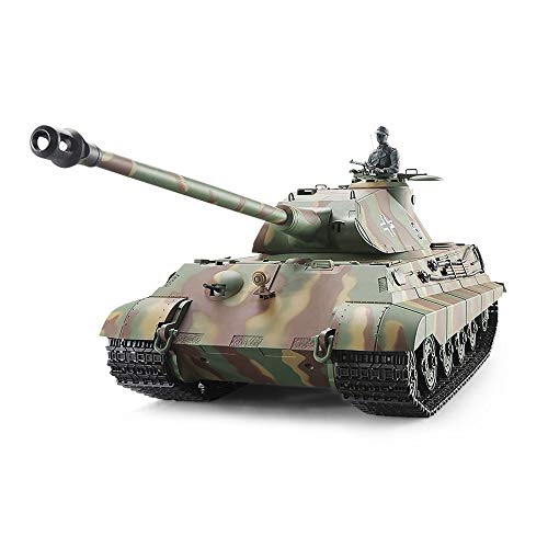 AEDWQ RC Remote Control Tank, WWII Hunter Shell King Tiger Tank 2.4Ghz Remote