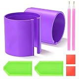 QYRDBGY 2 Stück Diamond Painting Zubehör Set, Diamond Painting Leinwand Rollhelfer Diamant Malerei Ringe Canvas Roller Bastel Organizer Schiffchen Aufbewahrung für Kreatives Handwerk