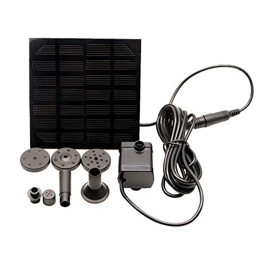 Hovico Solar Fountain - Panel Water Pump for Bird Bath Solar Panel Kit Outdoor Fountain for Outdoor Small Pond, Patio Garden and Fish Tank
