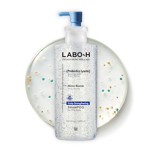Image of LABO.H No Sebum Shampoo | Korean Scalp Care, Instant Cooling | for Oily Scalp Exfoliator, Soothing | Korean Shampoo for Hair Loss with Rosemary and Caffeine 13.5 Fl. oz.