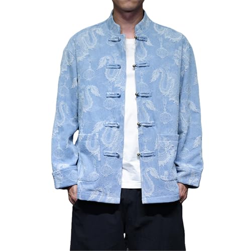 Veste en denim jacquard homme idéale pour les sorties urbaines casual