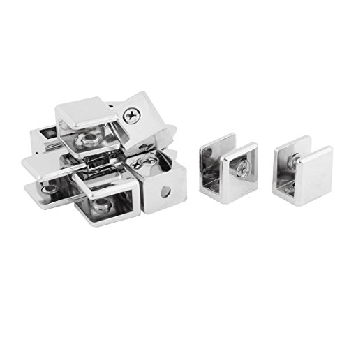 Supports en verre pour étagère anti basculement 10,5 mm argenté