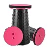 Holifesy Folding Stool, Portable Camping Stool, Telescopic Stool, up to 180 kg with Storage Bag, Height-Adjustable 6.5 to 45 cm, Lightweight Folding Chair for Indoor and Outdoor Use