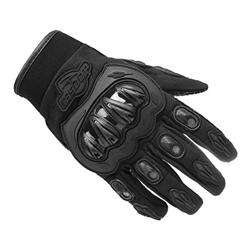 Sangmei Luvas de motocicleta masculinas tela sensível ao toque de dedo completo motocicleta motocicl