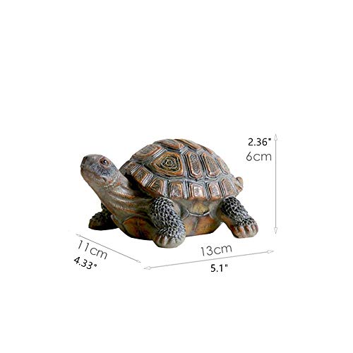 Donau Garden Statues Turtle Figurines Polyresin Garden Sculpture Turtle Decor 5.1 Inch #TOP1