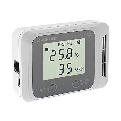 アズワン デジタル温湿度ロガー でかモニ・メモリタイプ 校正証明書付 THA-02L