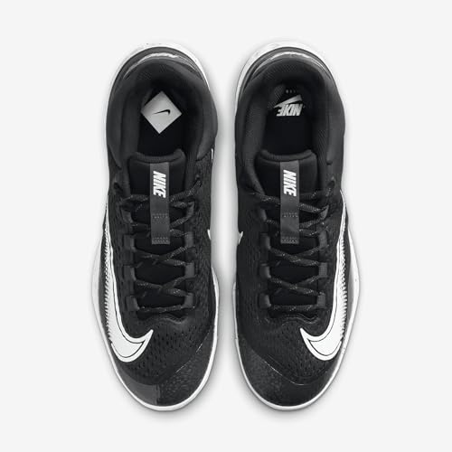 Nike Nike Alpha Huarache Elite 4 Low NRG Baseball Cleats (DJ6521-003, Black/Dark Smoke Grey/White) Size 13