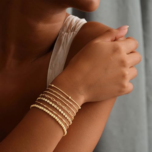 Turandoss Gold Bracelets Set for Women No Tarnish Trendy Jewelry Gifts - image 2