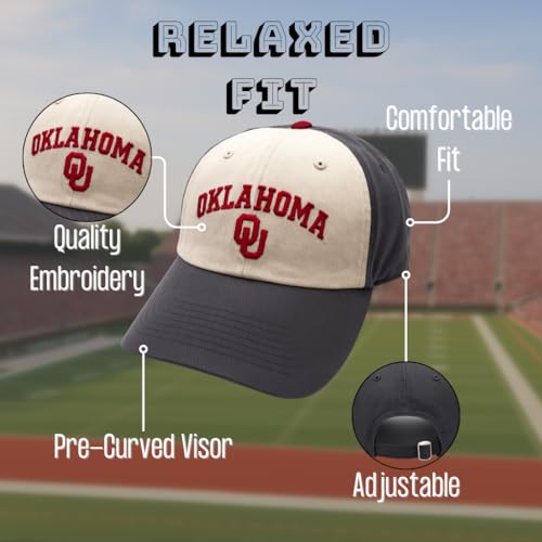 Gorra clásica ajustable Oklahoma University multicolor miniatura 4