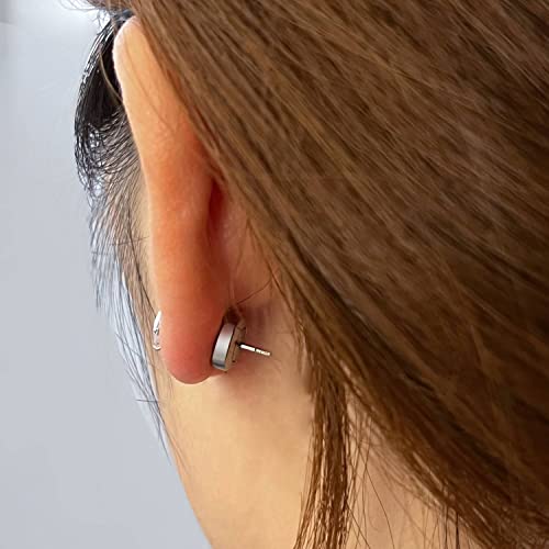Earring Backs For Droopy Ears,4Pcs Dics Earring Backs For Studs, Heavy Earrings, Secure Pierced Stainless Steel Earring Replacements, Large Heavy Earring Support Backs #TOP4