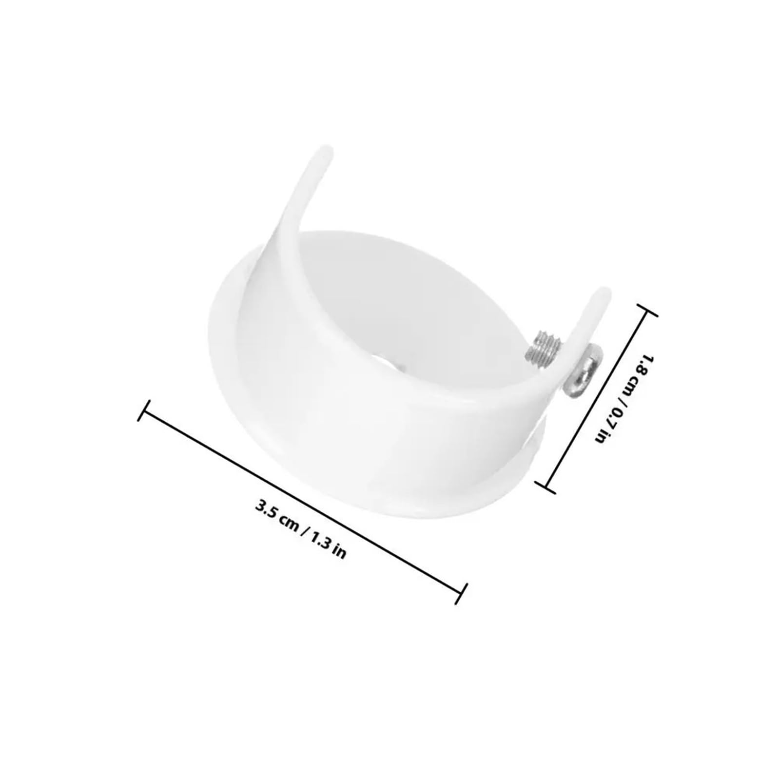 Lot de 6 embouts de tringle à rideaux en acier inoxydable de 28 mm - Support en métal pour tringle de douche, placard, fenêtre, tringle à rideaux